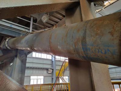 矿石进料口输送管道